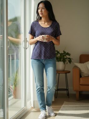 🌻 GAP Women's Short-Sleeve Casual Blouse #562